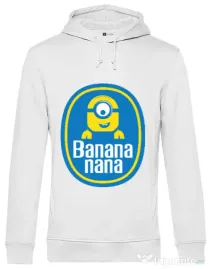 Hoodie barbat cu gluga Bananana Alb