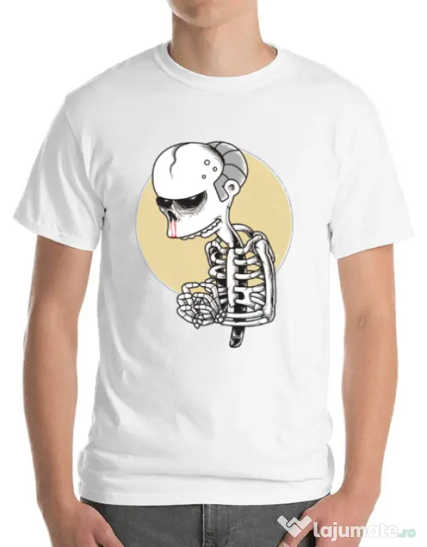Tricou ADLER barbat Death of Grandfather Alb