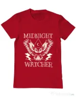 Tricou ADLER barbat Midnight Watcher Rosu