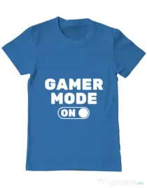 Tricou ADLER barbat Gamer mode on Albastru azuriu