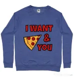 Bluza ADLER barbat I want you Albastru melanj