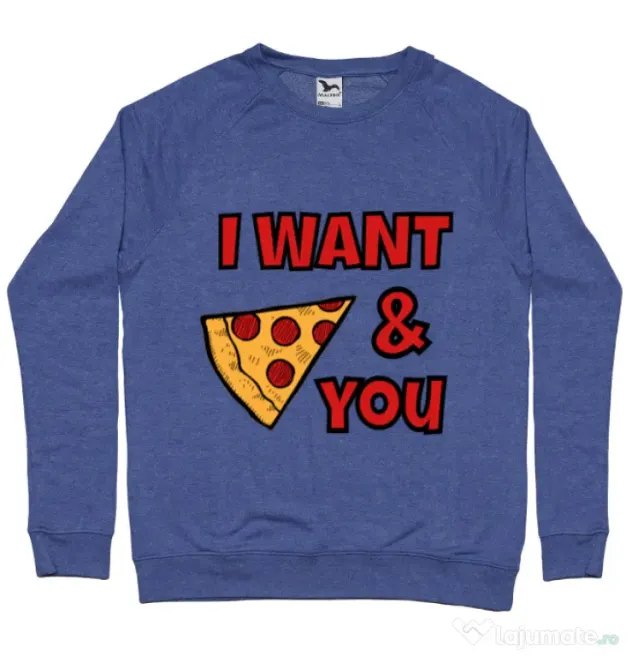 Bluza ADLER barbat I want you Albastru melanj