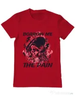 Tricou ADLER barbat Borrow me the pain Rosu