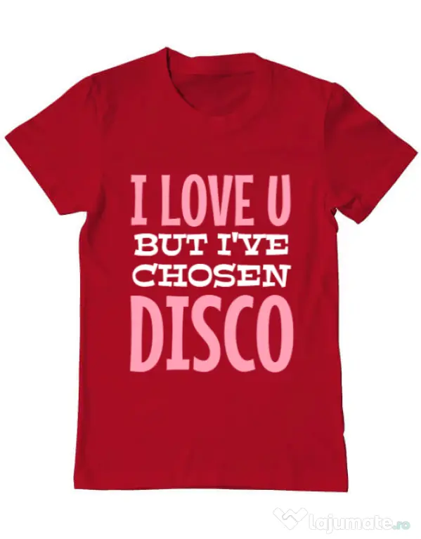Tricou ADLER barbat I’ve chosen disco Rosu
