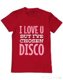 Tricou ADLER barbat I’ve chosen disco Rosu