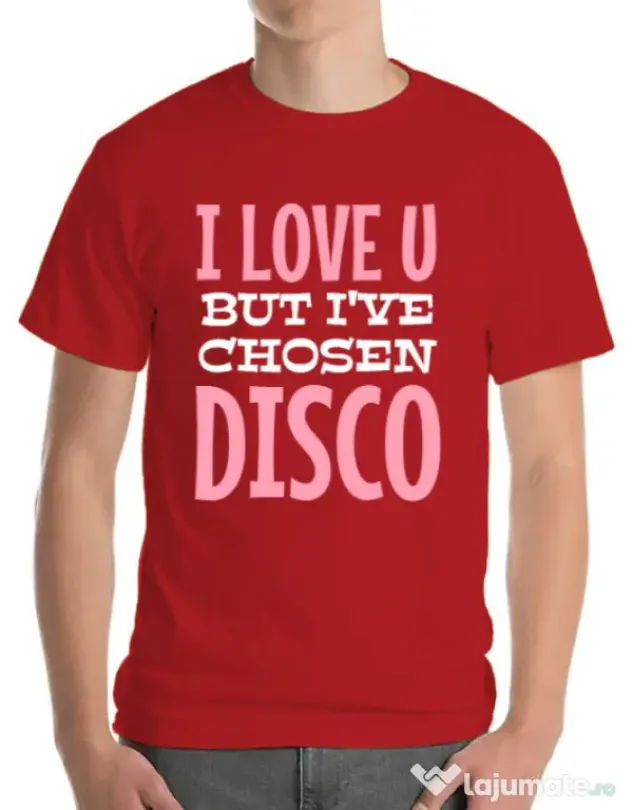 Tricou ADLER barbat I’ve chosen disco Rosu