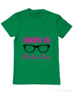 Tricou ADLER barbat Geek is the new sexy Verde mediu