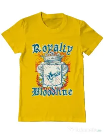 Tricou ADLER barbat Royalty bloodline Galben