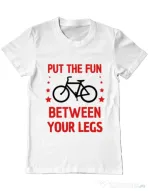 Tricou ADLER barbat Put the fun Between your legs Alb