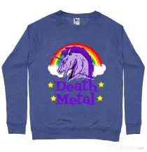 Bluza ADLER barbat Death Metal Albastru melanj