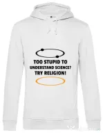 Hoodie barbat cu gluga Try religion Alb