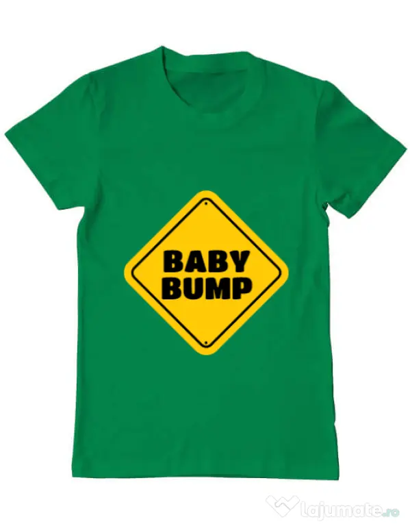 Tricou ADLER barbat Baby bump Verde mediu