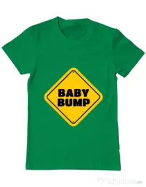 Tricou ADLER barbat Baby bump Verde mediu