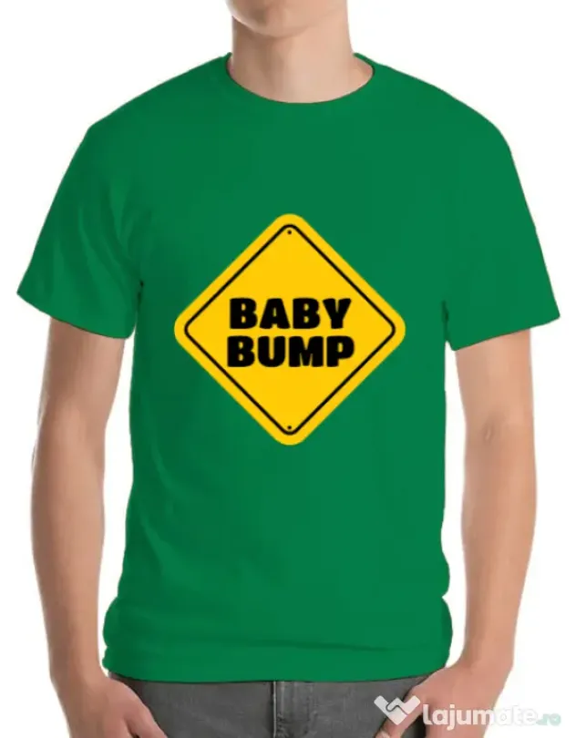 Tricou ADLER barbat Baby bump Verde mediu