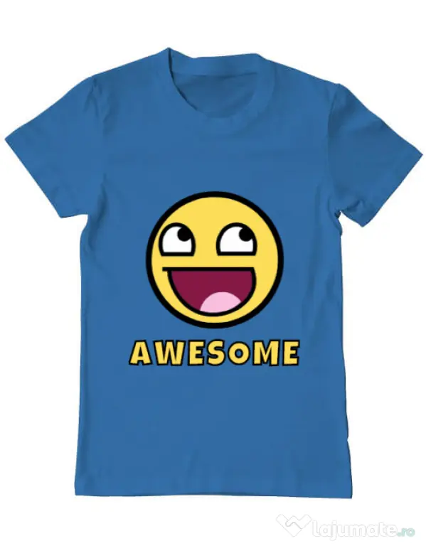 Tricou ADLER barbat Awesome Albastru azuriu