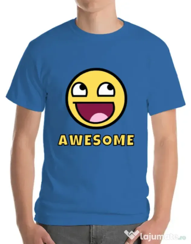 Tricou ADLER barbat Awesome Albastru azuriu