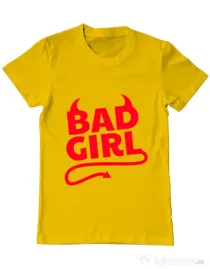 Tricou ADLER barbat Bad girl Galben