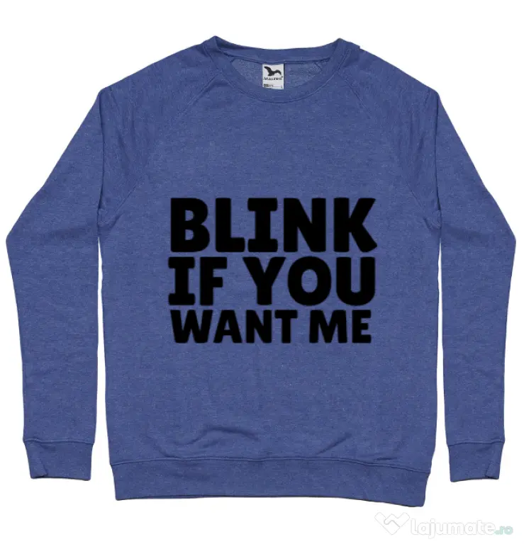 Bluza ADLER barbat Blink if you want me Albastru melanj