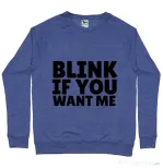 Bluza ADLER barbat Blink if you want me Albastru melanj