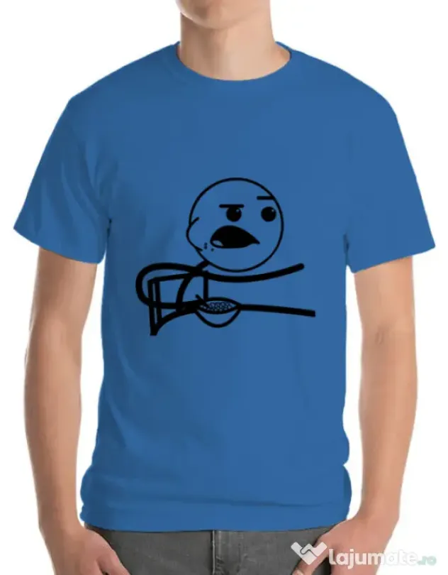 Tricou ADLER barbat Cereal Guy Albastru azuriu
