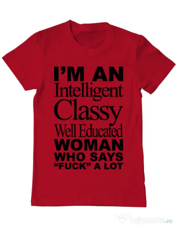 Tricou ADLER barbat Classy Woman Rosu