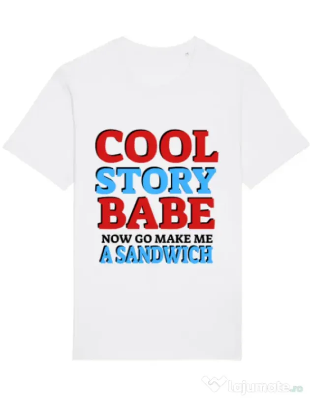 Tricou STANLEY STELLA barbat Cool story babe Alb