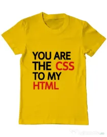 Tricou ADLER barbat CSS to HTML Galben