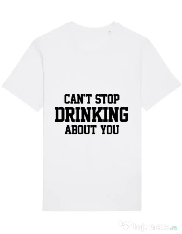 Tricou STANLEY STELLA barbat Can't stop drinking about you Alb