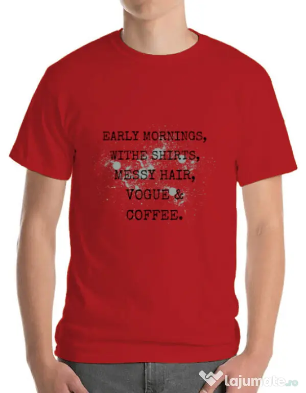 Tricou ADLER barbat Early mornings Rosu