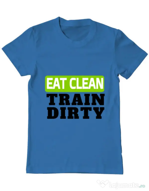 Tricou ADLER barbat Eat clean Albastru azuriu