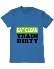 Tricou ADLER barbat Eat clean Albastru azuriu