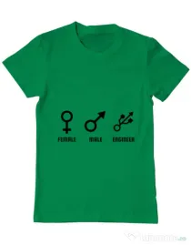 Tricou ADLER barbat Engineer sign Verde mediu