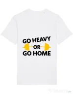 Tricou STANLEY STELLA barbat Go heavy or go home Alb