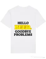 Tricou STANLEY STELLA barbat Hello beer Alb