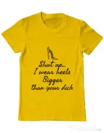 Tricou ADLER barbat High heels Galben