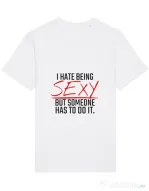 Tricou STANLEY STELLA barbat I hate being sexy Alb