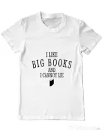 Tricou ADLER barbat I like big books Alb
