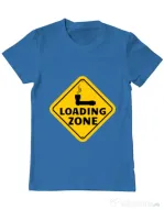 Tricou ADLER barbat Loading zone Albastru azuriu