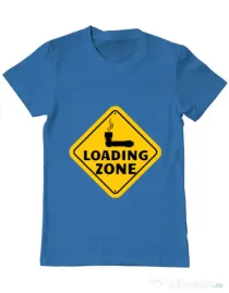 Tricou ADLER barbat Loading zone Albastru azuriu