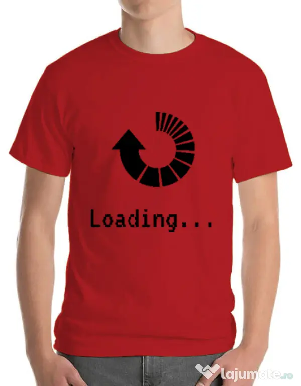 Tricou ADLER barbat Loading Rosu