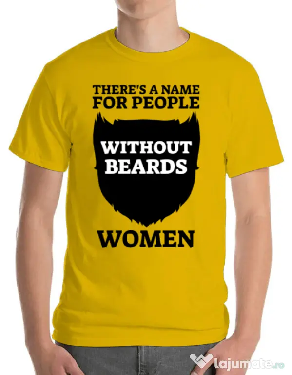 Tricou ADLER barbat People without beards Galben
