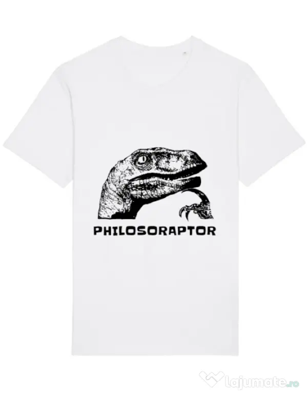 Tricou STANLEY STELLA barbat Philosoraptor Alb