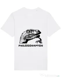 Tricou STANLEY STELLA barbat Philosoraptor Alb