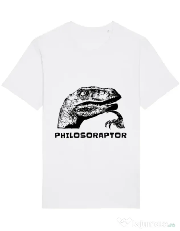 Tricou STANLEY STELLA barbat Philosoraptor Alb