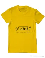 Tricou ADLER barbat Shit just got real Galben