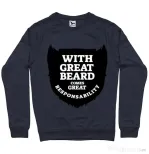 Bluza ADLER barbat The great beard Denim inchis