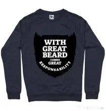 Bluza ADLER barbat The great beard Denim inchis