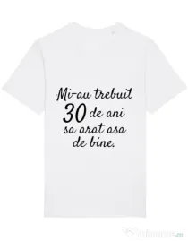 Tricou STANLEY STELLA barbat 30 de ani Alb
