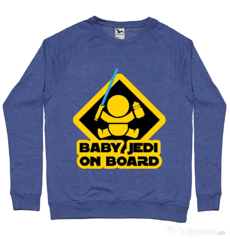 Bluza ADLER barbat Baby Jedi Albastru melanj