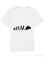 Tricou STANLEY STELLA barbat Evolution - motorcycle Alb